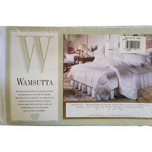Beacon Hill White Twin Flat Sheet by Wamsutta in Original Package